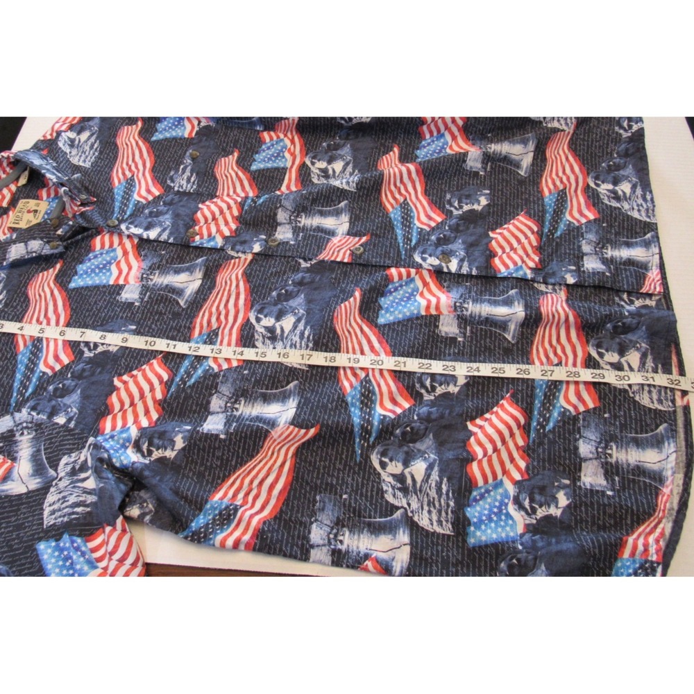 Red Head Mens Patriotic American Flag Mount Rushmore Liberty Shirt 2XL Navy Blue - Picture 11 of 11